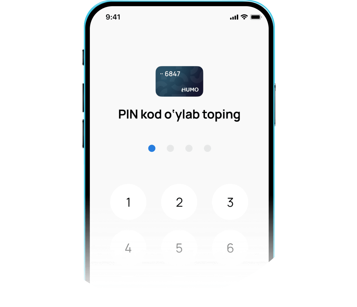 To'rt raqamli PIN-kodni o'rnating va keyin uni tasdiqlang. O'zingizni qo'shimcha himoya qilish uchun 0000, 1111 va boshqalar kabi oddiy PIN-kodlardan saqlaning.